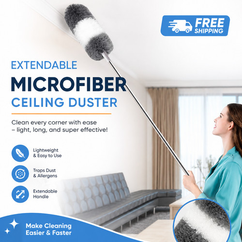 Extendable feather duster - feather,
