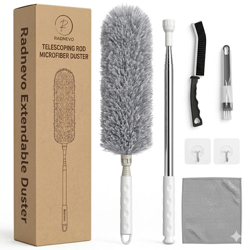 Extendable feather duster - duster, with