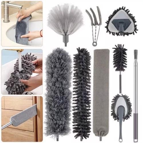 9pcs extendable feather duster - feather,