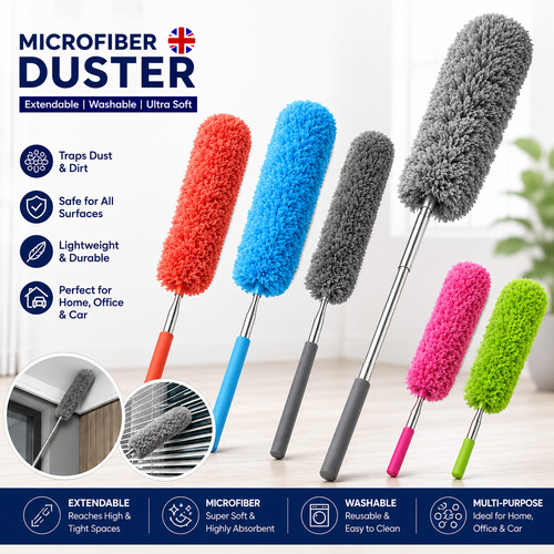 Extendable microfibre duster - microfibre,
