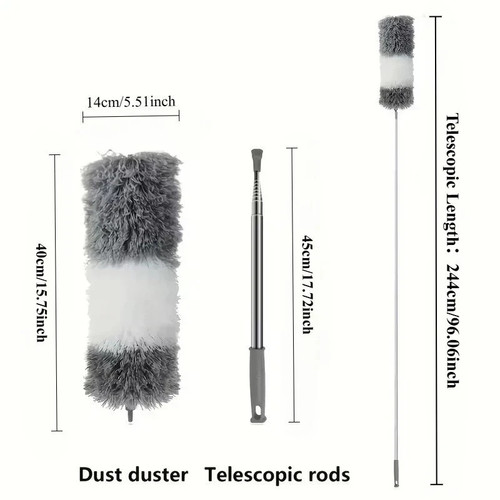 Extendable feather duster with - extendable,